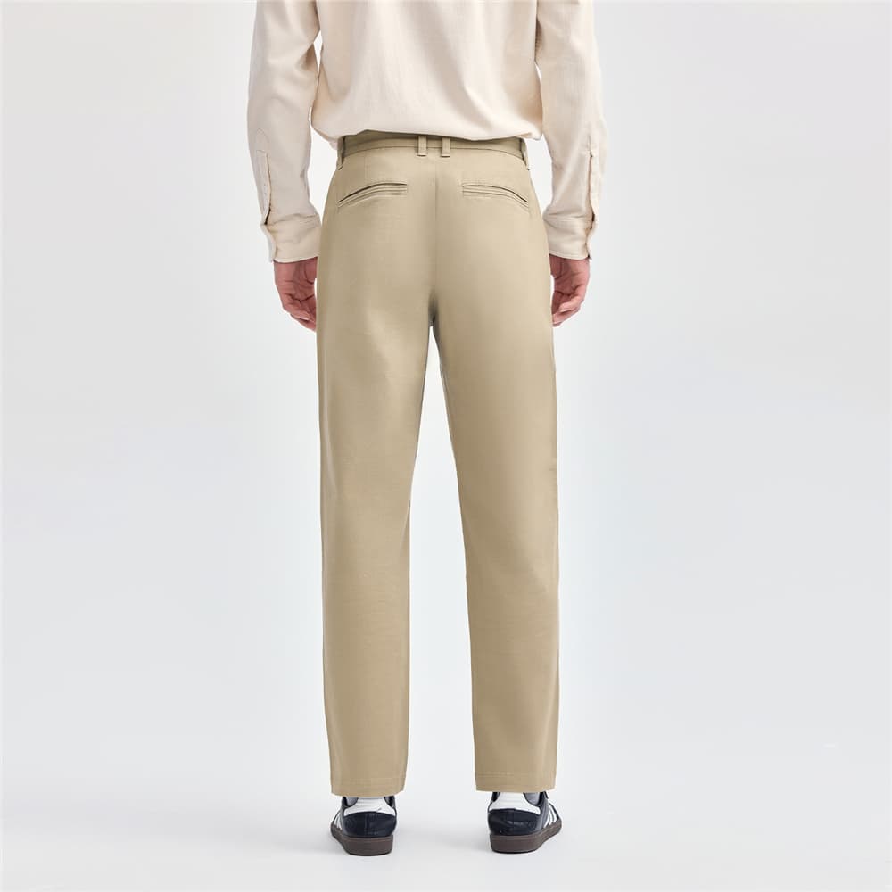 シンプルストレートワークパンツ