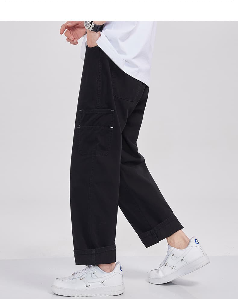 ゆったりシルエット カーゴワークパンツ