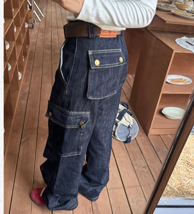 ワークパンツ こだわり職人仕立てワイドデニム