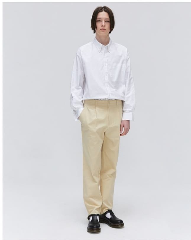シンプル切替ワイドワークパンツ