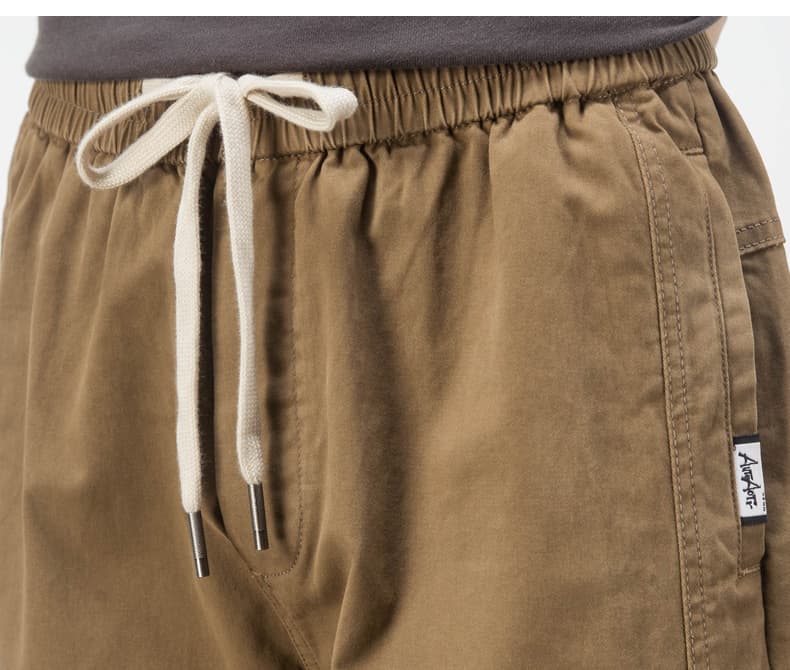 ワークパンツ ゆったり裾リブ ワークチノパンツ