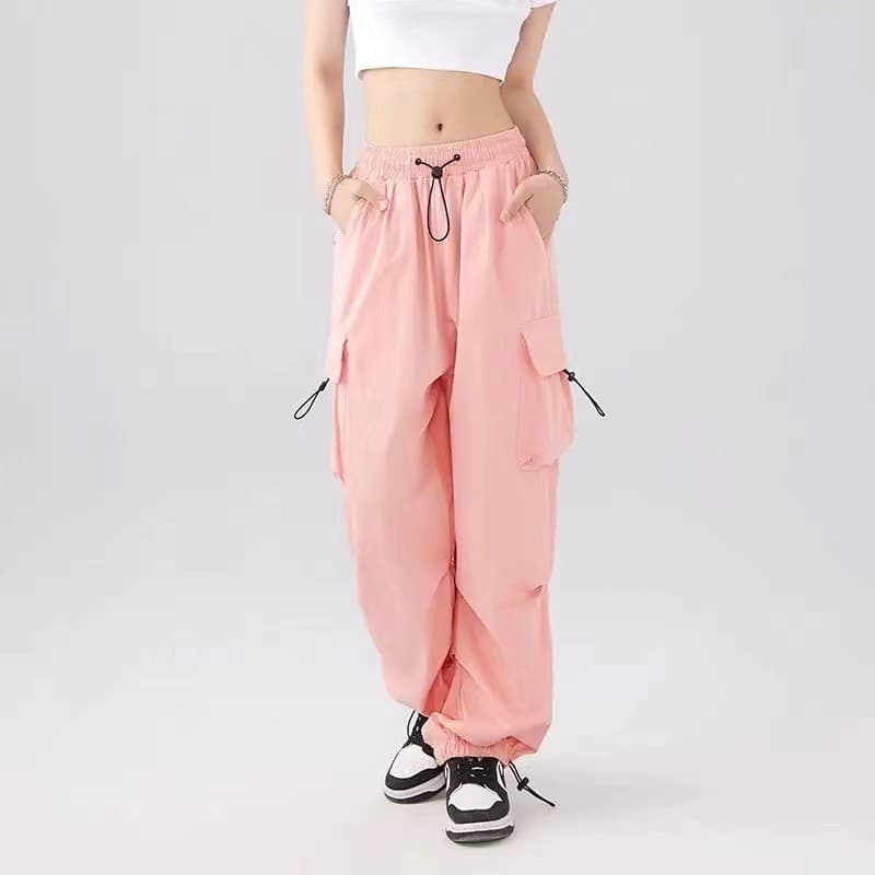 ワークパンツ ワークパンツ ゆったり機能的ポケットパンツ
