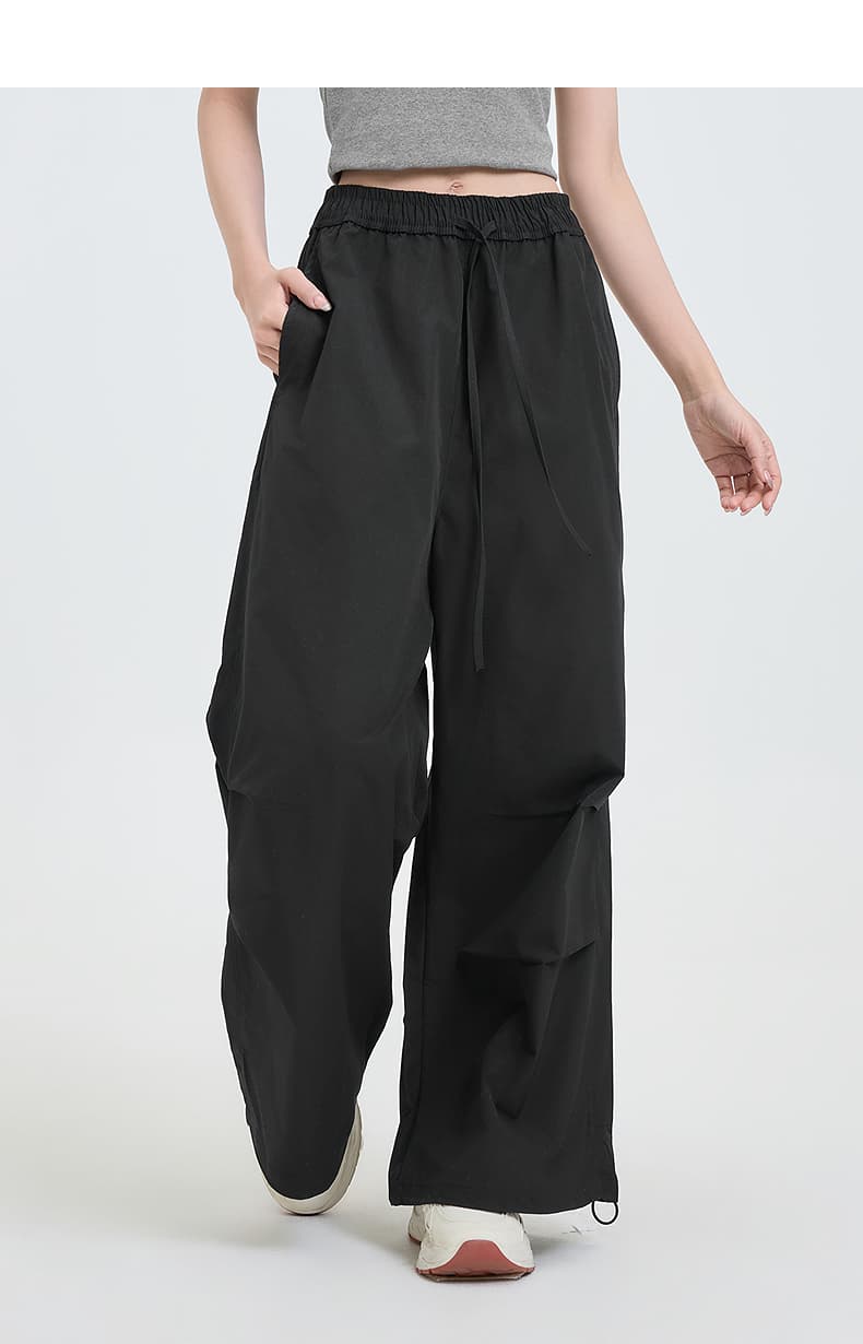 ワークパンツ ワークパンツ 楽ちん穿きゆったりワイドパンツ
