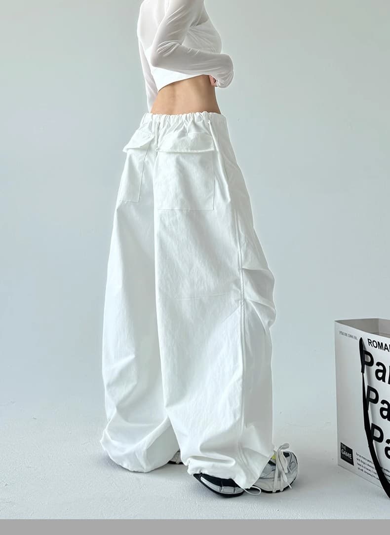 ワークパンツ ゆったりシルエット ワイドパンツ