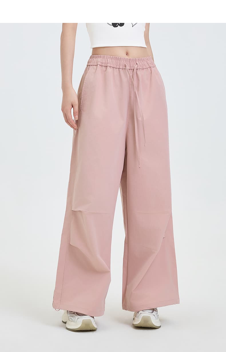 ワークパンツ ワークパンツ 楽ちん穿きゆったりワイドパンツ