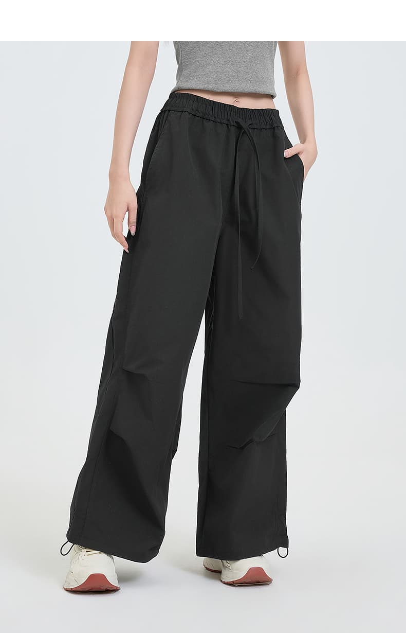 ワークパンツ ワークパンツ 楽ちん穿きゆったりワイドパンツ
