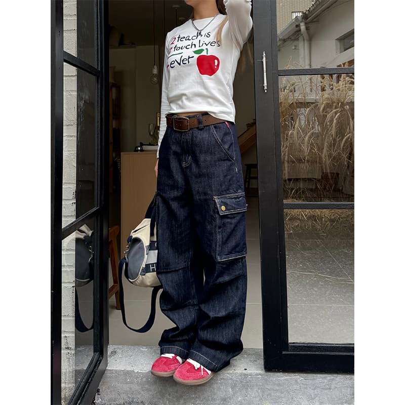 ワークパンツ こだわり職人仕立てワイドデニム