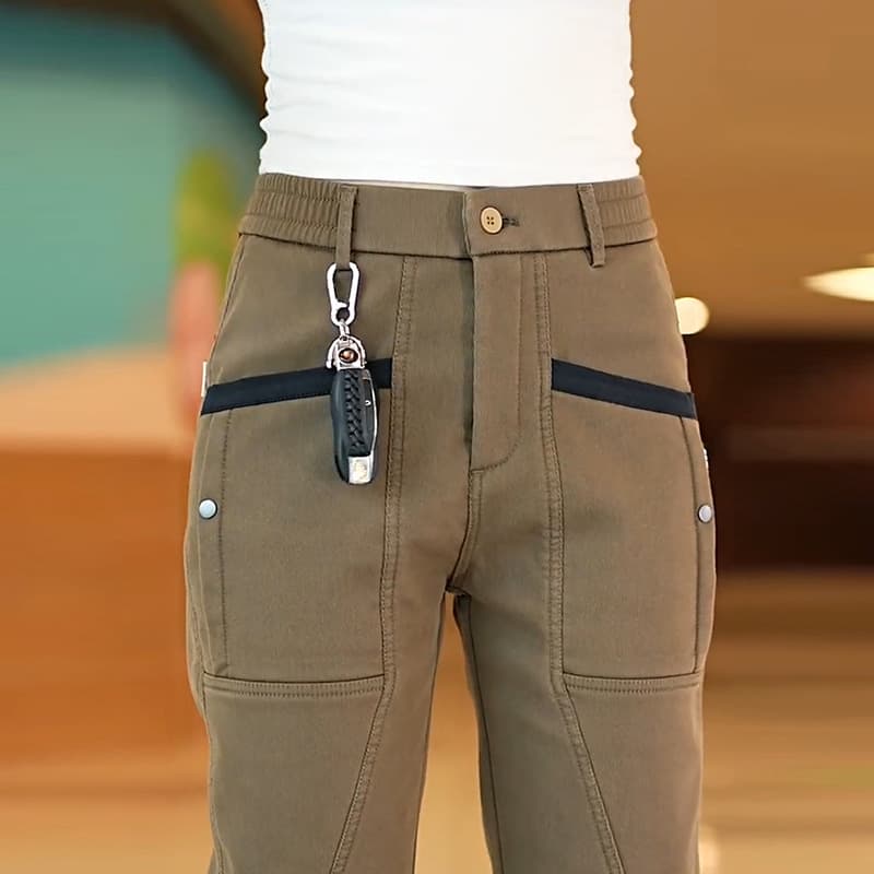 デザインポケット機能性ワークパンツ