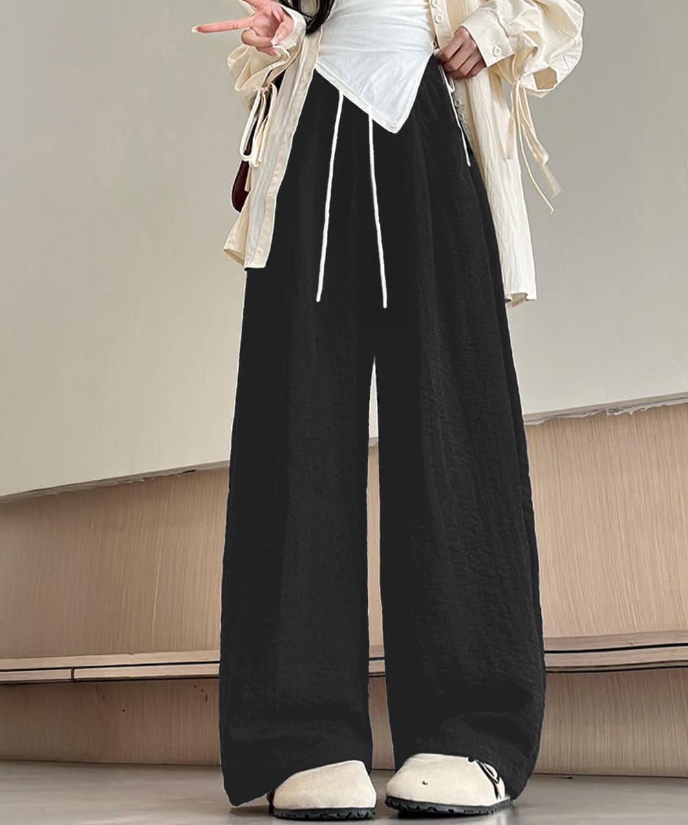 ワークパンツ ゆったり楽ちんチノパン ストレートワイド