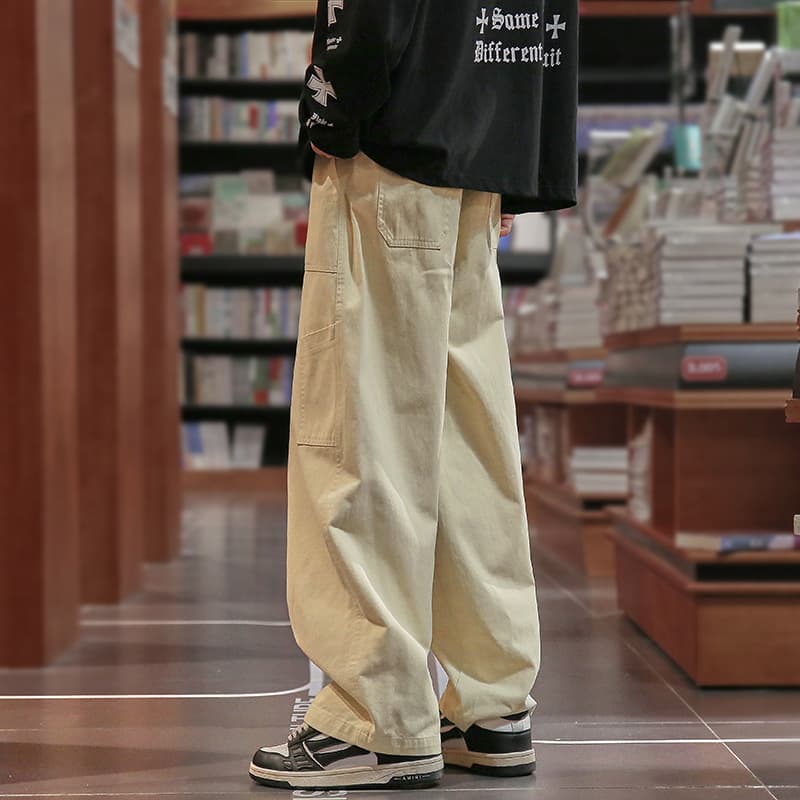 ワークパンツ ゆったりシルエット ワーク チノパンツ