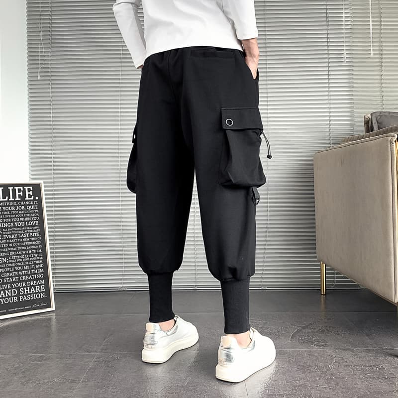 ポケット付きサイドタックワークパンツ