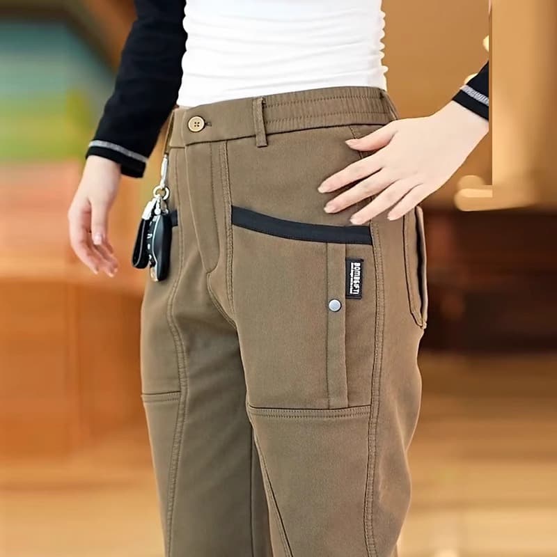 デザインポケット機能性ワークパンツ