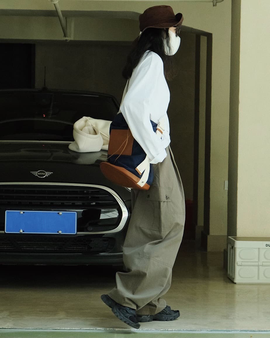 ワークパンツ ワークパンツ ゆったりシルエット実用的カーゴパンツ
