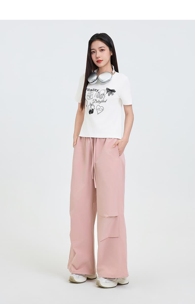 ワークパンツ ワークパンツ 楽ちん穿きゆったりワイドパンツ