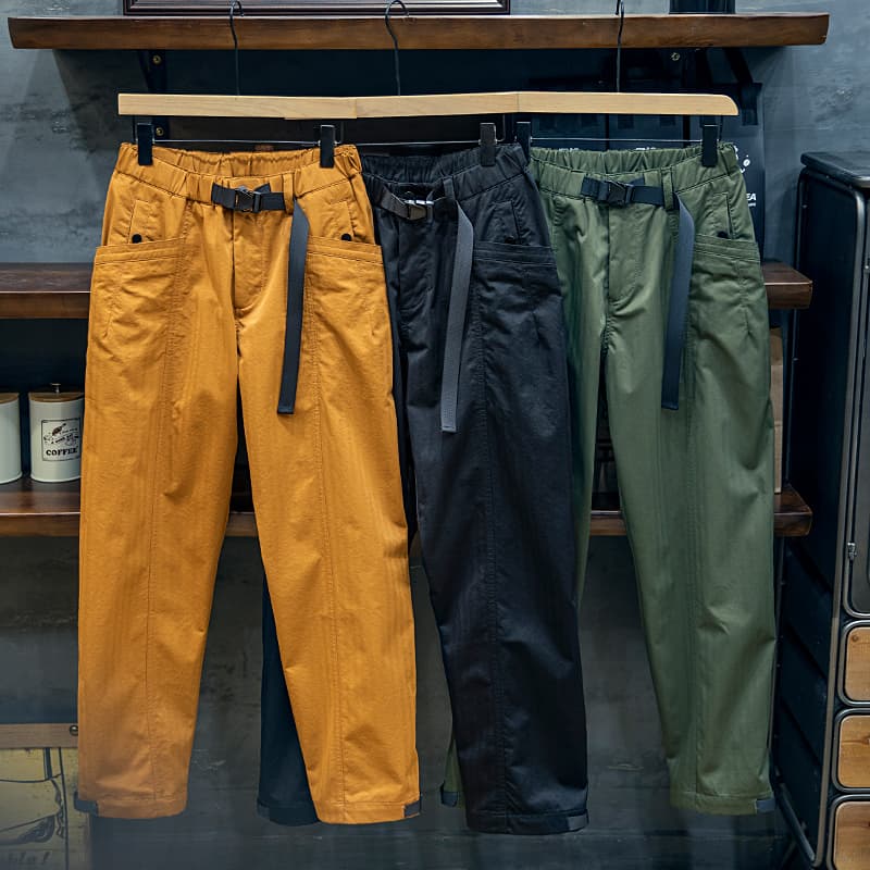 ワークパンツ リラックスワイドチノパン