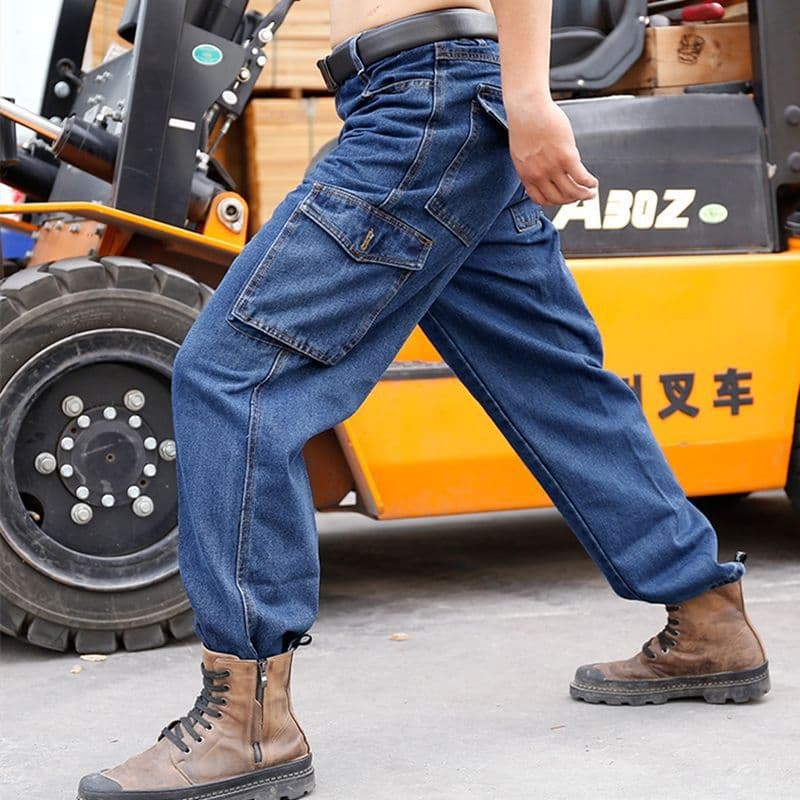 ワークパンツ 職人魂 ゆったりワークデニム
