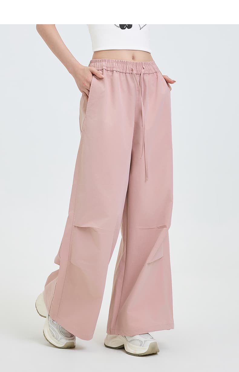 ワークパンツ ワークパンツ 楽ちん穿きゆったりワイドパンツ