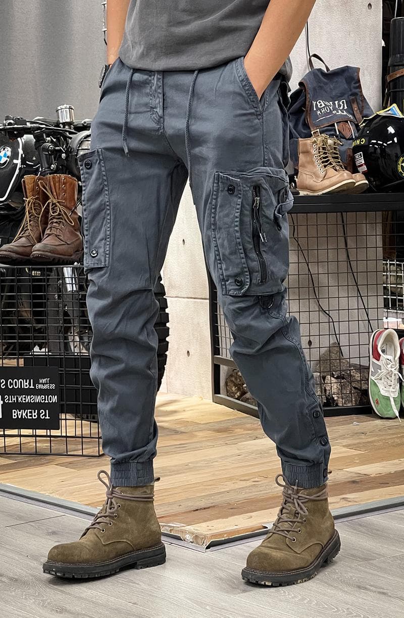 ミリタリー調カーゴジョガーワークパンツ