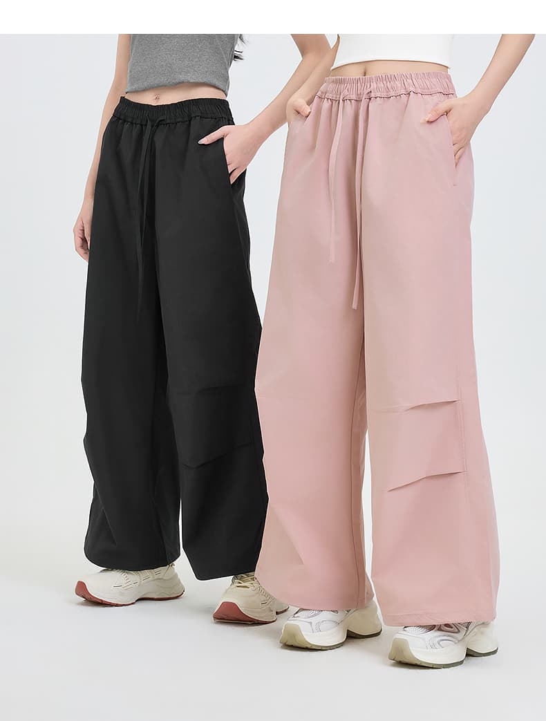 ワークパンツ ワークパンツ 楽ちん穿きゆったりワイドパンツ