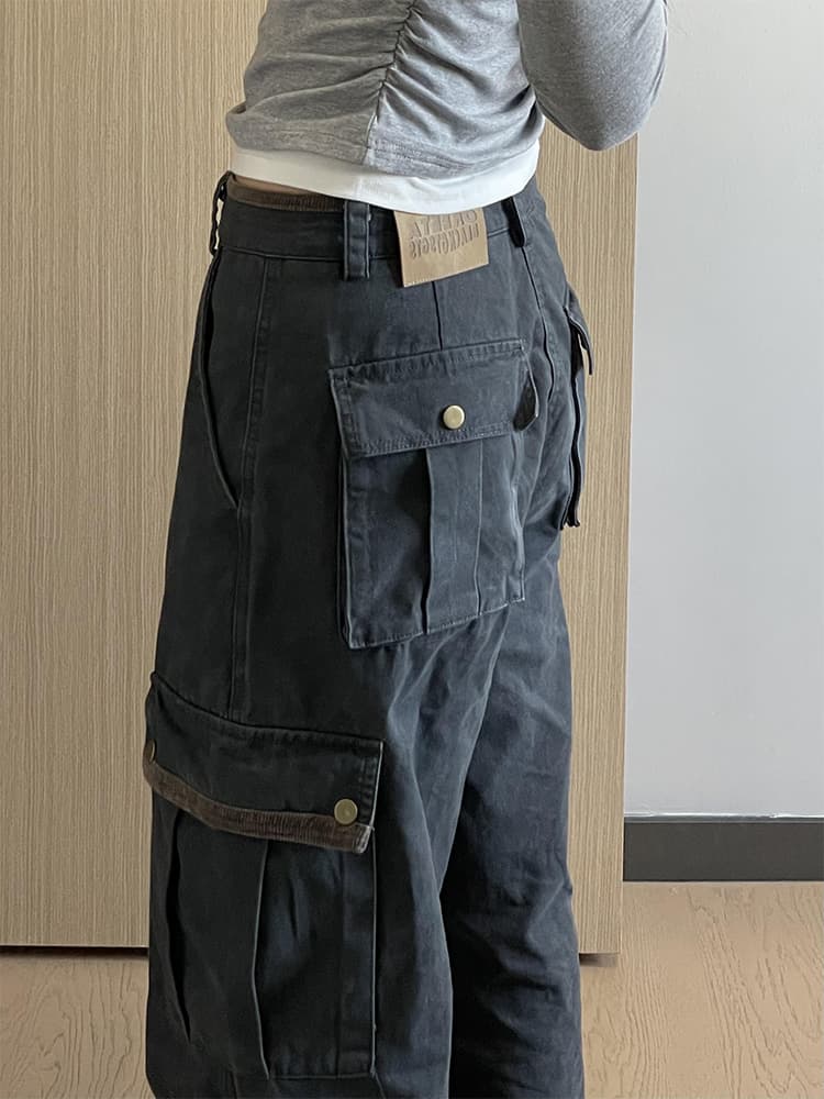 ゆったりシルエット ミリタリーワークパンツ