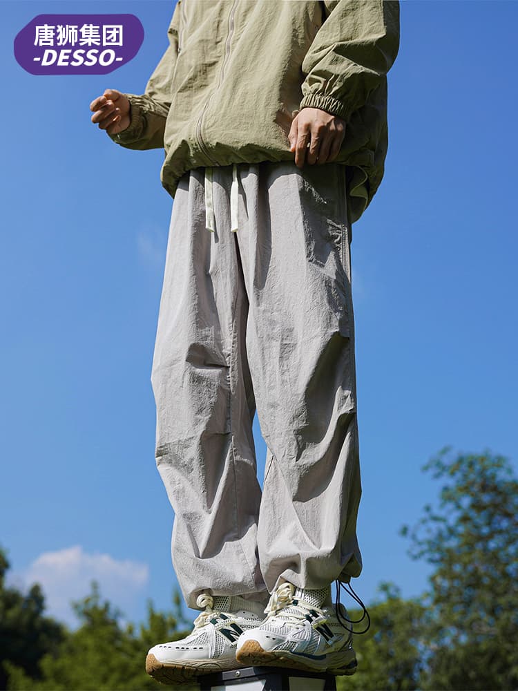 ワークパンツ ゆったり風合いワイドチノパン