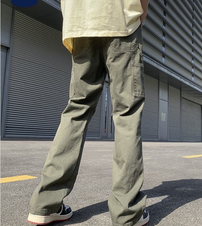 シンプル デニム ワークパンツ