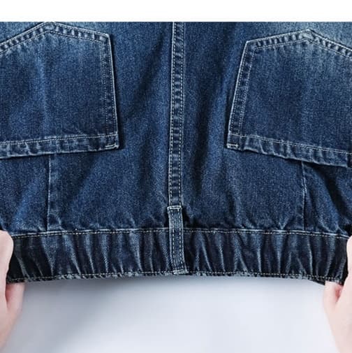 ワークパンツ ゆったりカーゴデニムワイドパンツ