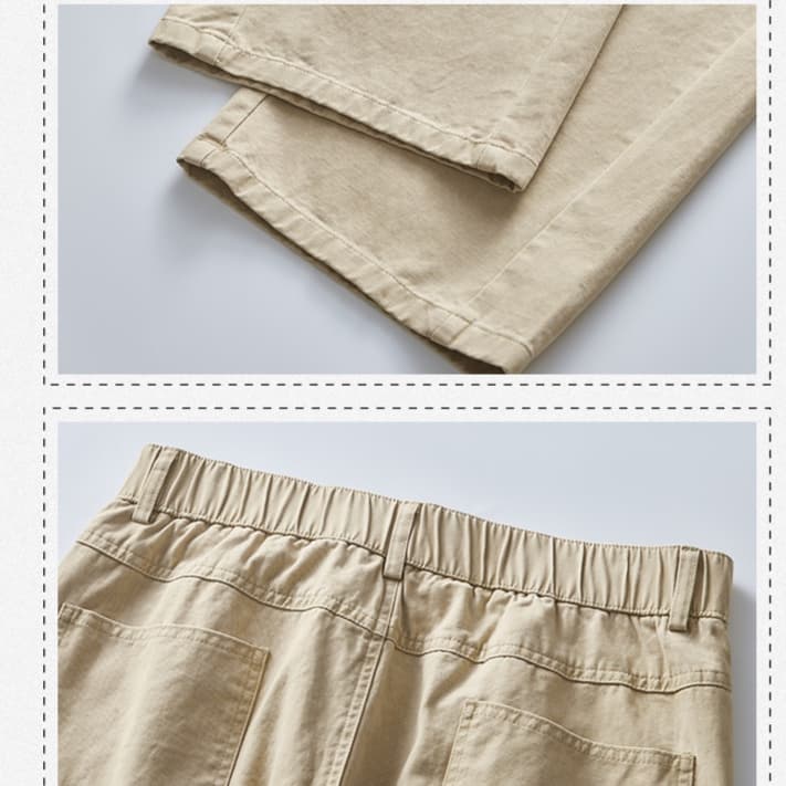 ワークパンツ ゆったりワイドシルエット作業着風パンツ