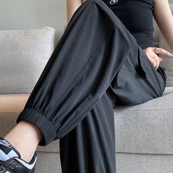 ワークパンツ ワークパンツ リラックスポケット裾絞りカーゴパンツ