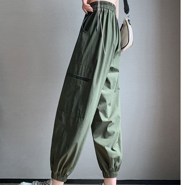 ワークパンツ ワークパンツ リラックスポケット裾絞りカーゴパンツ