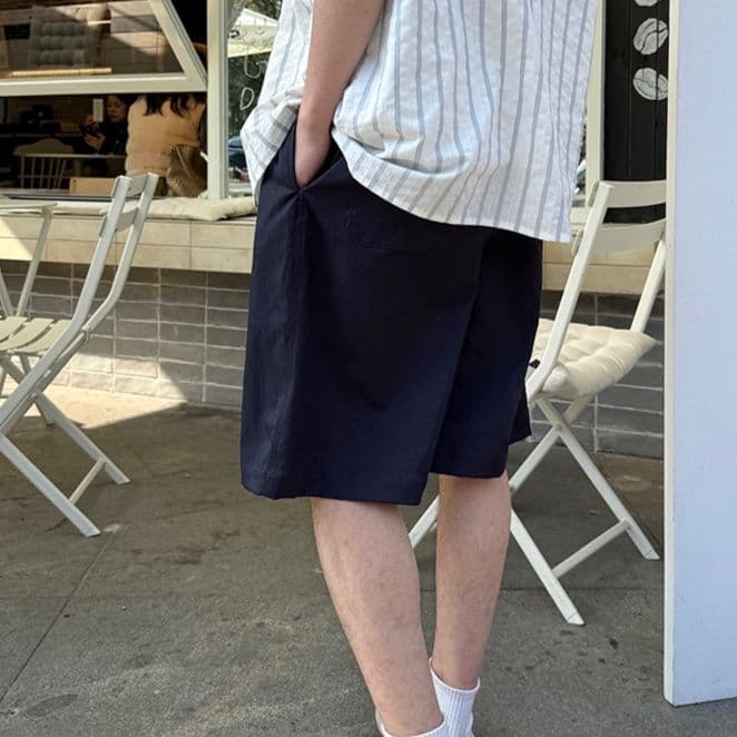 ワークパンツ ゆったりシルエット半ズボン