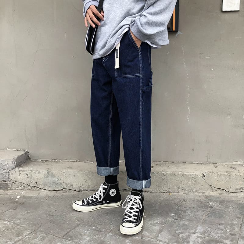 ワークパンツ ゆったりデザインワークデニム