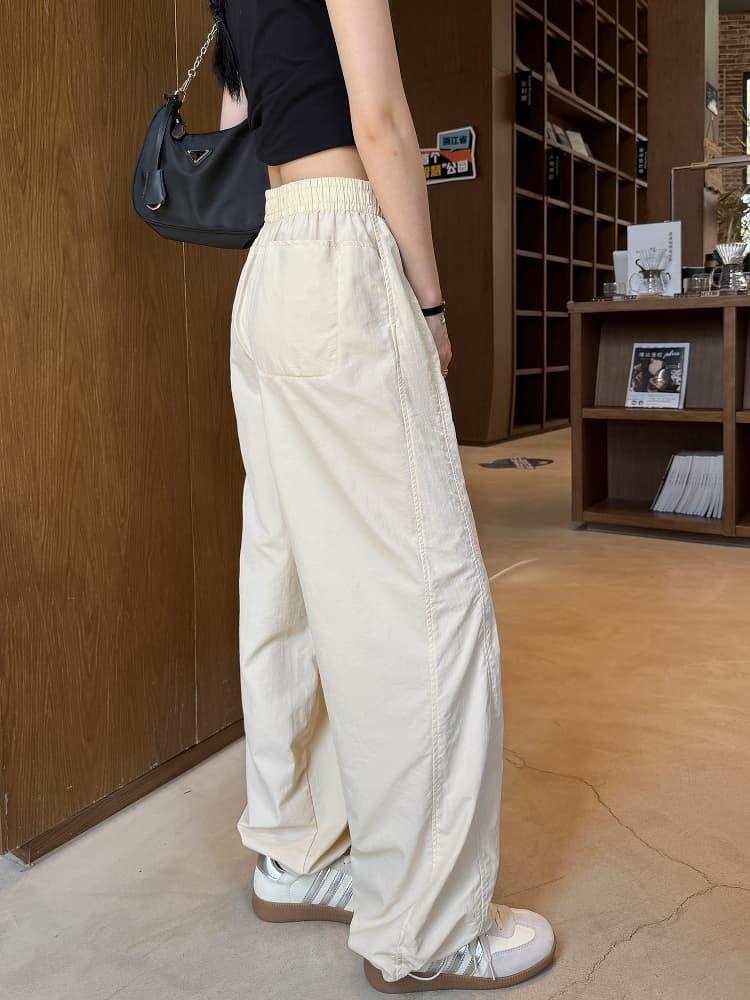 ワークパンツ ゆったりワイドシルエットチノパン