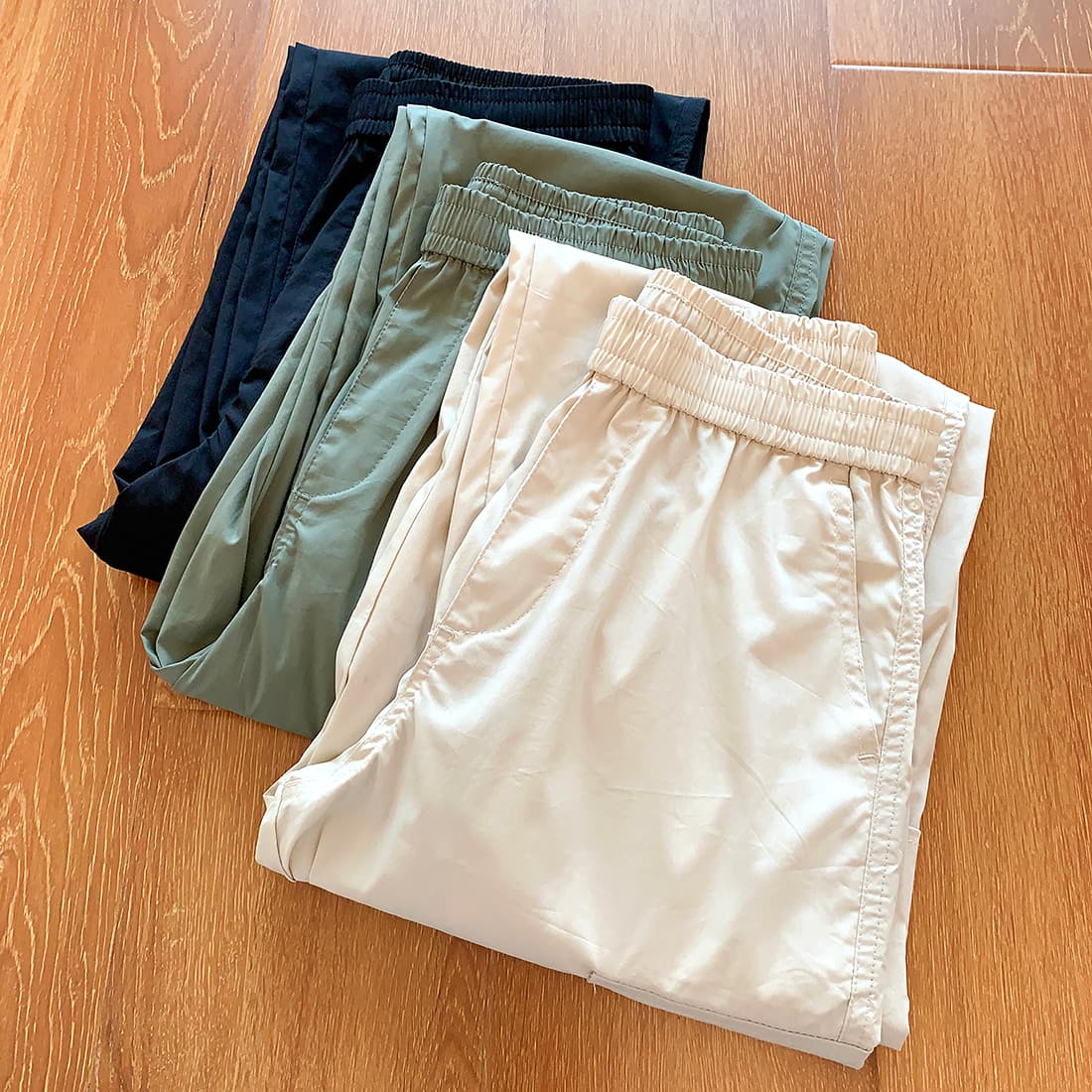 ゆったりシルエット楽らくワークパンツ