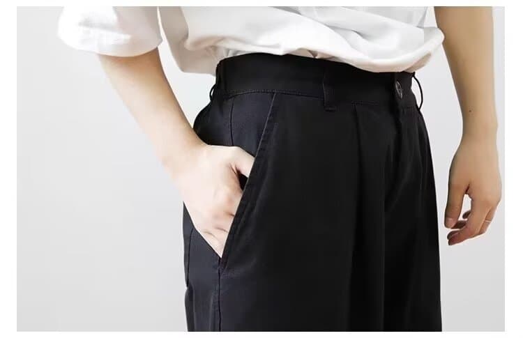 ワークパンツ ワークパンツ ゆったりシルエット実用ポケットパンツ