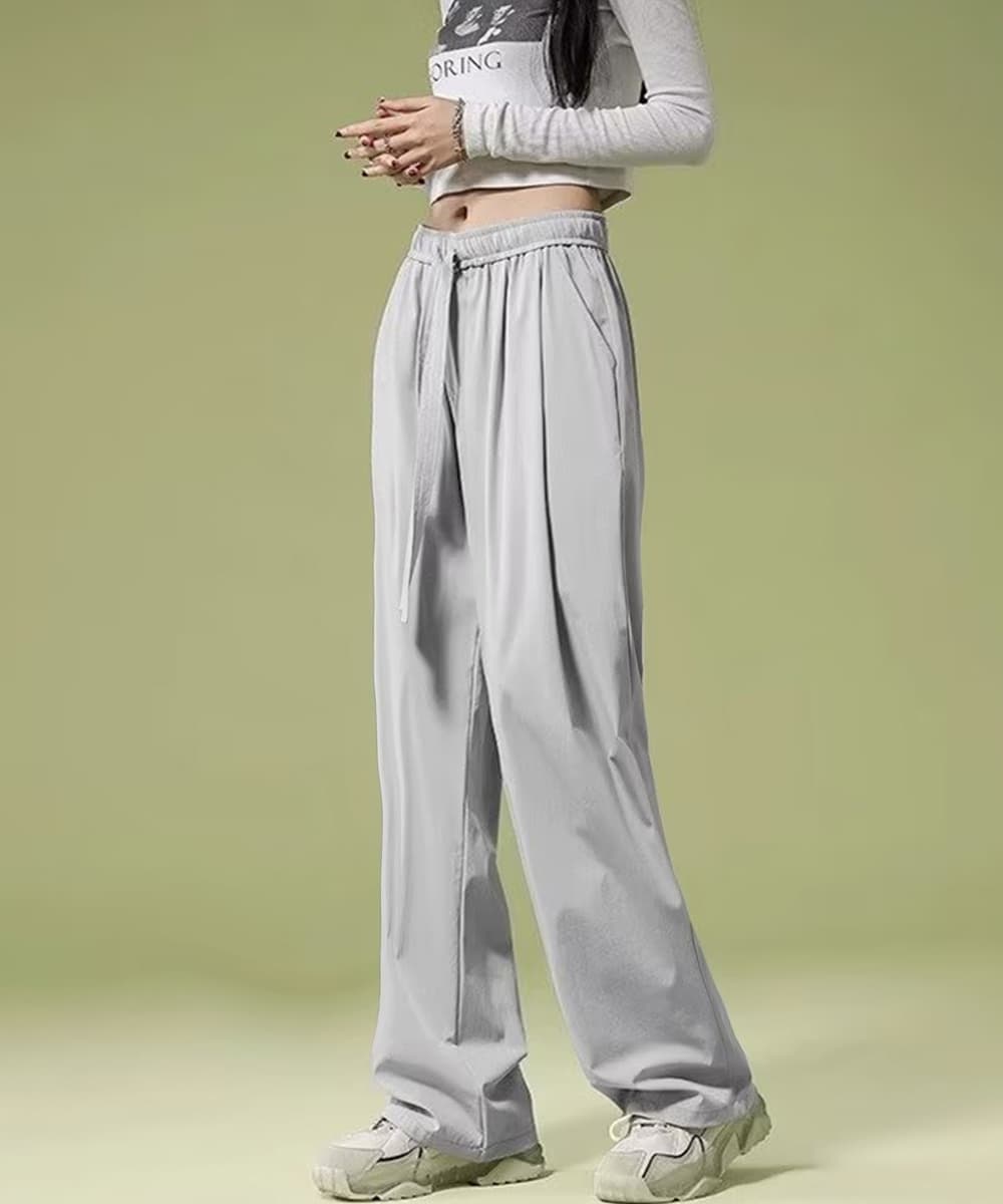 ワークパンツ レディース ハイウエスト 美脚チノパン ワイドシルエット