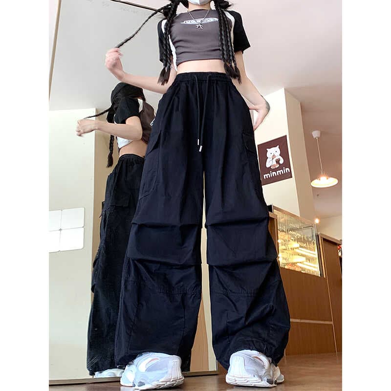 ワイドシルエットカーゴワークパンツ