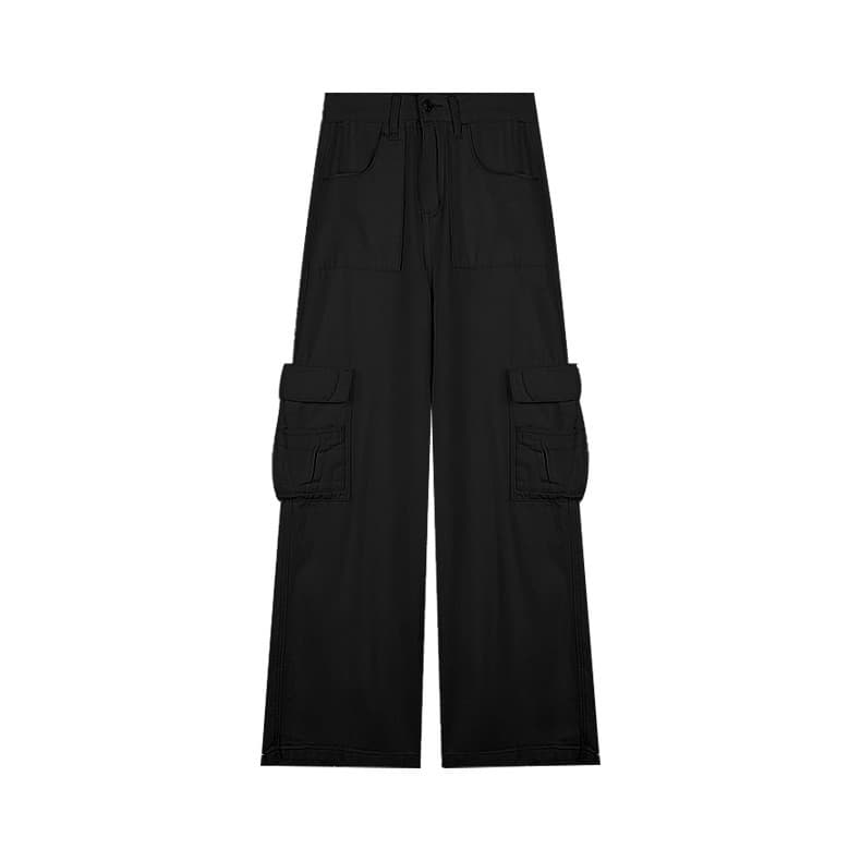 ワークパンツ ゆったりワイドシルエットカーゴパンツ