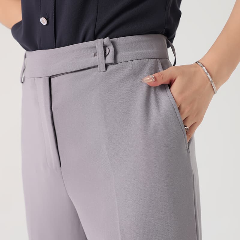 ワークパンツ ワークパンツ 美しいシルエット ストレートスラックス