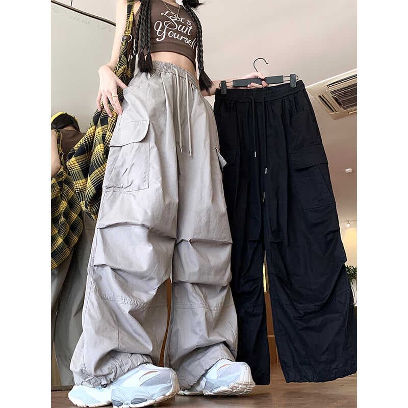 ワイドシルエットカーゴワークパンツ