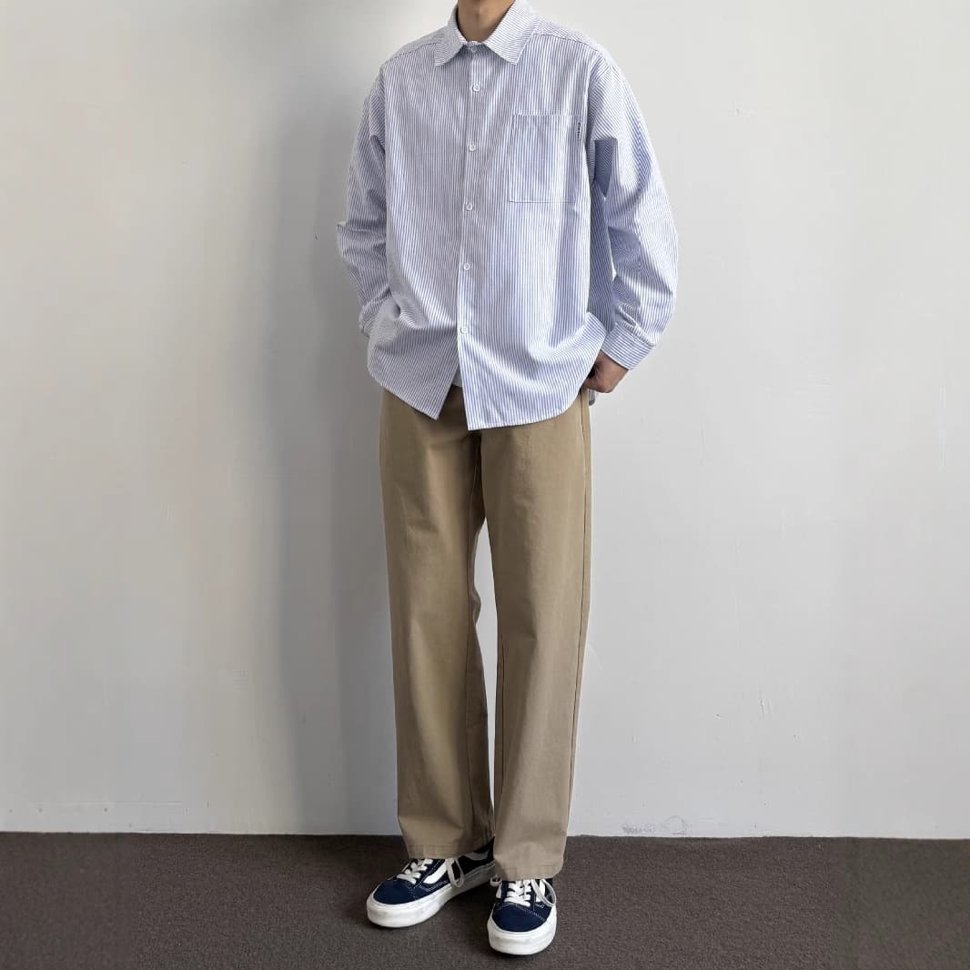 ゆったりシルエット ベーシックワークパンツ