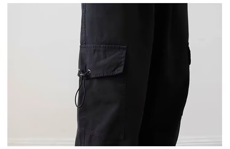 ワークパンツ ワークパンツ ゆったりシルエット実用ポケットパンツ