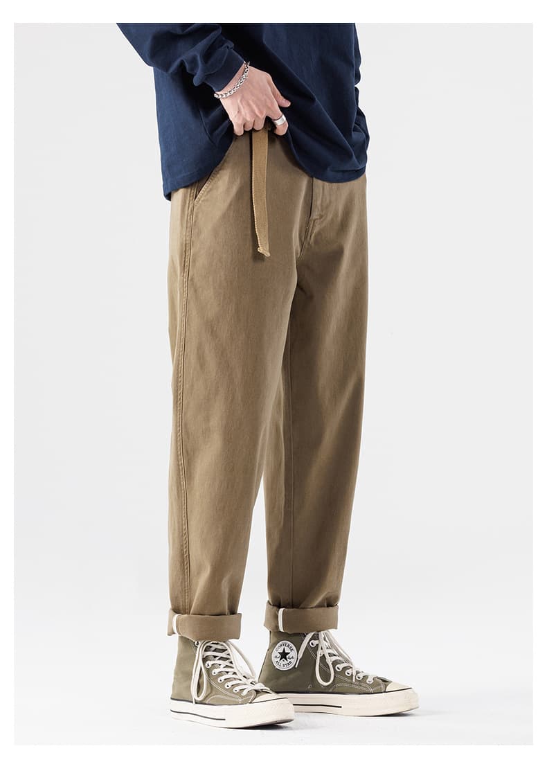 ワークパンツ デイリーユースワイドチノパン
