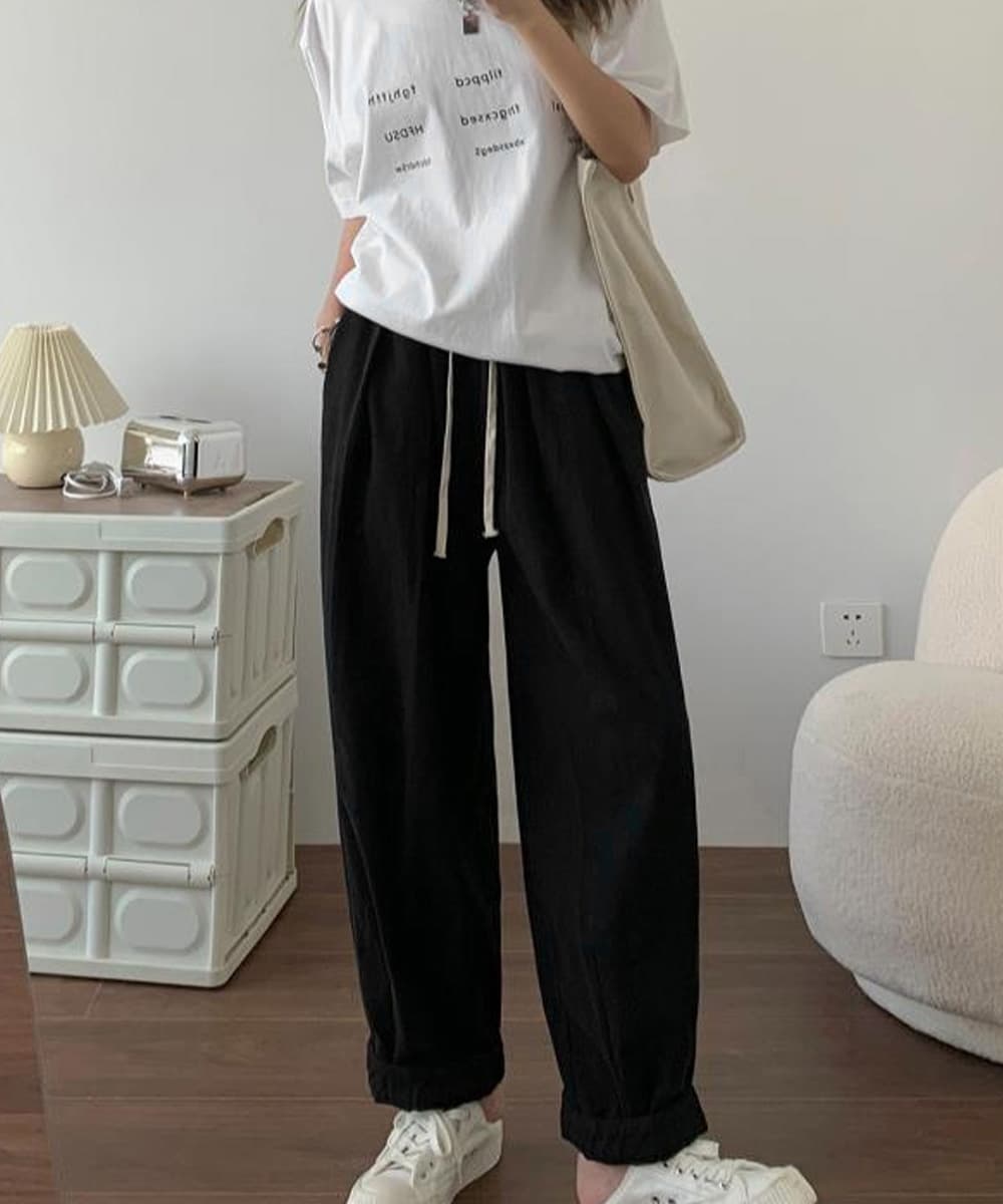 ワークパンツ レディース ゆったりチノパン キャロットシルエット