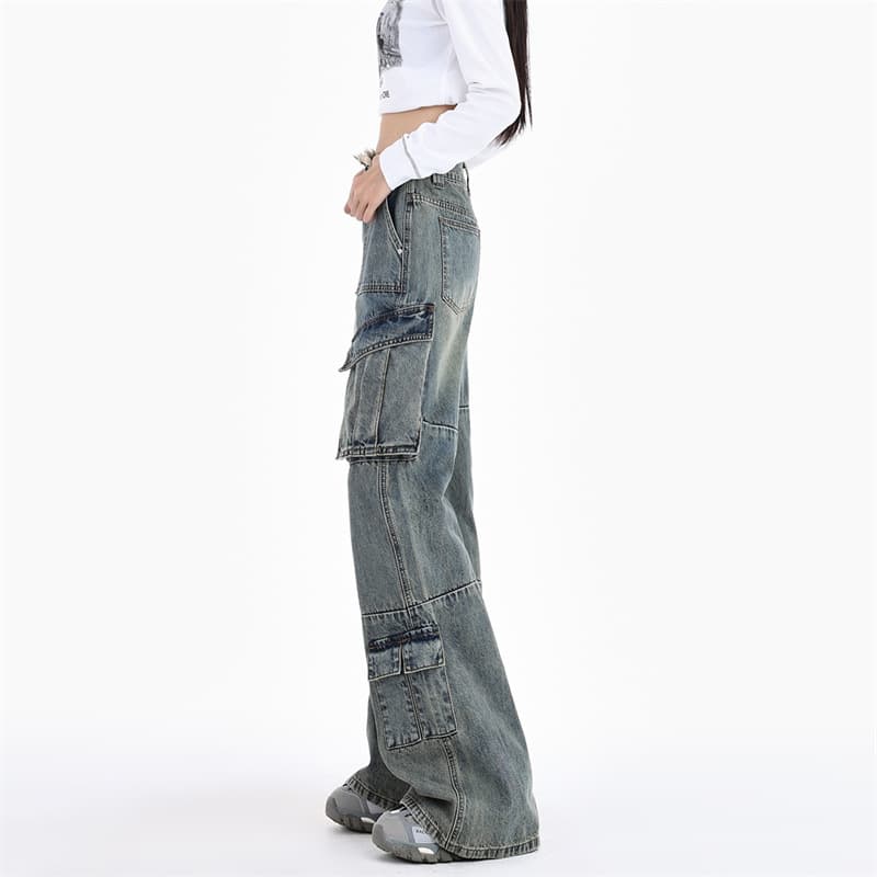 ワークパンツ クラシカルワイドワークデニム