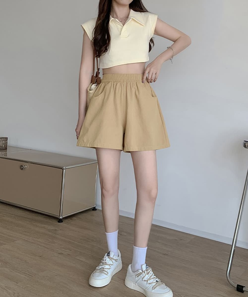 ワークパンツ レディース ワイドチノパン 美脚ショート丈