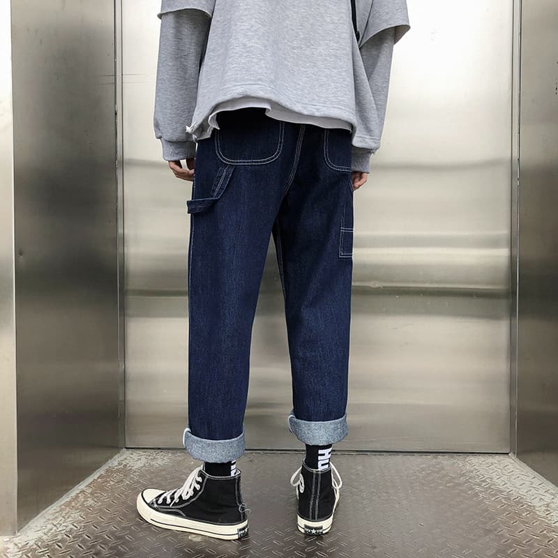 ワークパンツ ゆったりデザインワークデニム