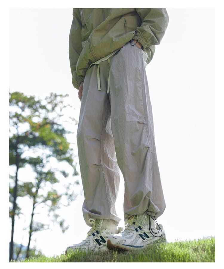 ワークパンツ ゆったり風合いワイドチノパン
