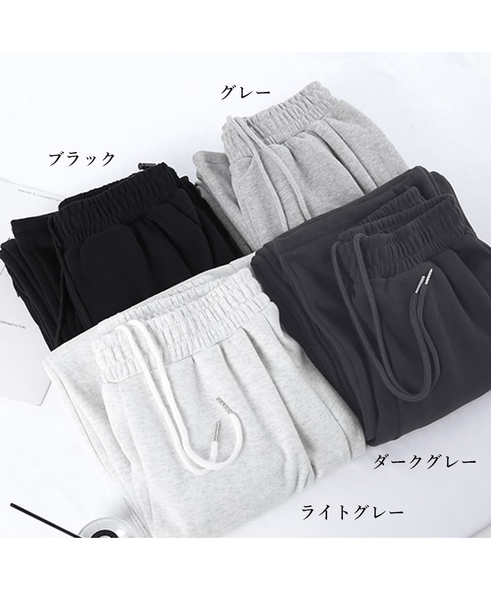 ワークパンツ レディース ワイドチノパン 楽ちんスウェット