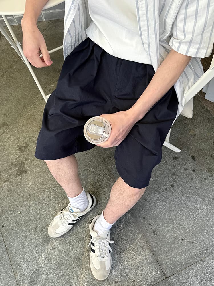 ワークパンツ ゆったりシルエット半ズボン